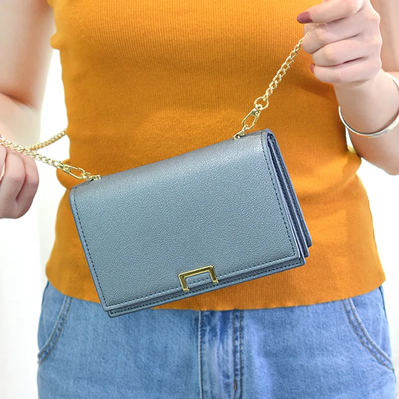 

New Luxury Women Shoulder Bag 5 Colors PU Leather Fashion Multi Card Holder Phone Bag Designer Elegant Clutch Bag Pink Flap Bag