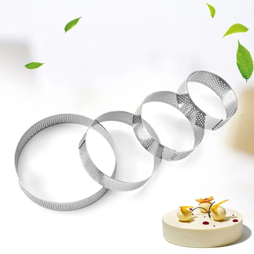 

1 pc Stainless Steel Round Mini Cake Mousse Mold Cutter French Style Mousse Cake Ring Kitchen Baking Tool Fondant Cheese Decor