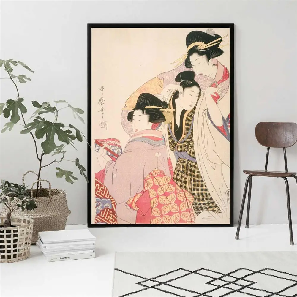 Визит в Японию пейзаж ретро плакаты и принты настенные художественные декоративные картины холст живопись для гостиной домашний Декор без рамы - Цвет: 3