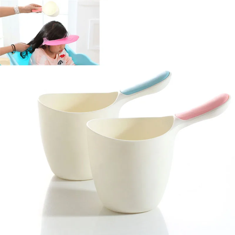 Baby Child Wash Hair Shampoo Rinse Cup Thick Bath Water Ladle Scoop for Kids ZJFin Baby Tubs