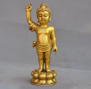 

wedding decoration Tibet china buddhism Fane Joss brass sakyamuni Shakyamuni young buddha statue