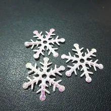 100pcs 18mm snowflake Appliques Wedding Christmas decoration craft DIY A042