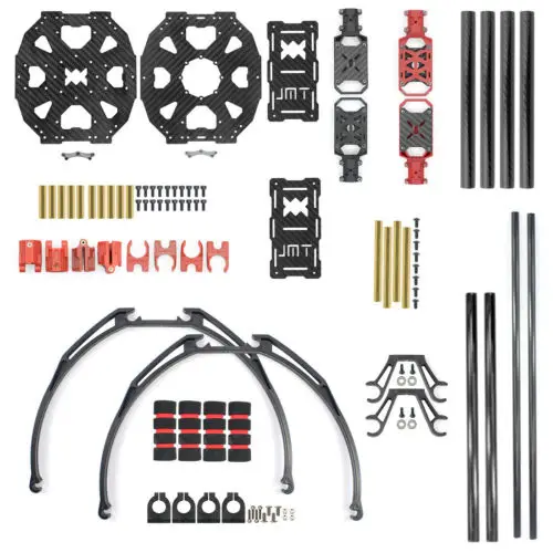JMT J510 510 мм углеродное волокно 4 оси Складная стойка рамки комплект с высоким штатив набор «сделай сам» для дрона с дистанционным управлением