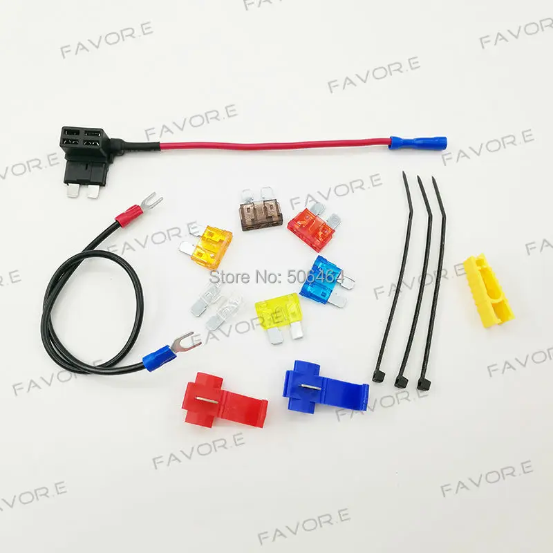 

32V ATO ATC Auto Car Motocycle Medium Blade Fuses holder tap adapter DIY Fuse kit