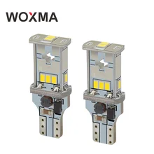 

T15 LED 12V W16W Car Light 6000K White w16w led Brake Light t15 cob 4300K Yellow Super Bright 3020 SMD Reverse Lamp 2pcs WOXAMA