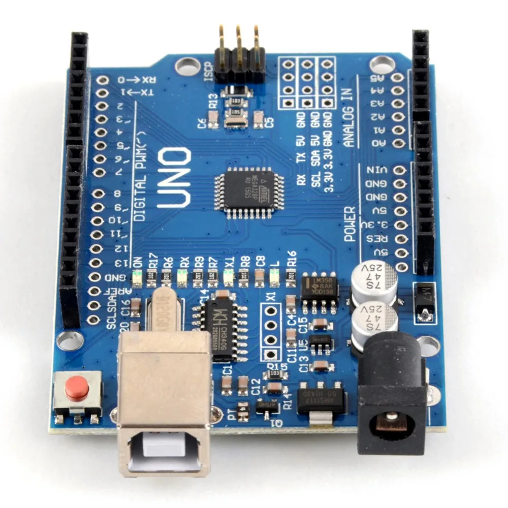 Микроконтроллер ATmega328 UNO R3 SCM и USB коннекторы для Arduino Модульная плата P20 1 шт.| |