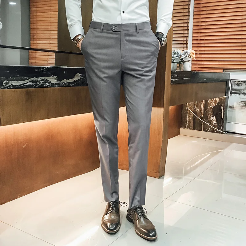 Trousers Pants Suit Pants Fashion Male Groomsman Casual Men Business Longs Pants New Wedding Brand Slim Fit MOOWNUC Suit Pants Trousers Pants Suit Pants Fashion Male Groomsman Casual Men Business Longs Pants New Wedding Brand Slim Fit MOOWNUC Suit Pants