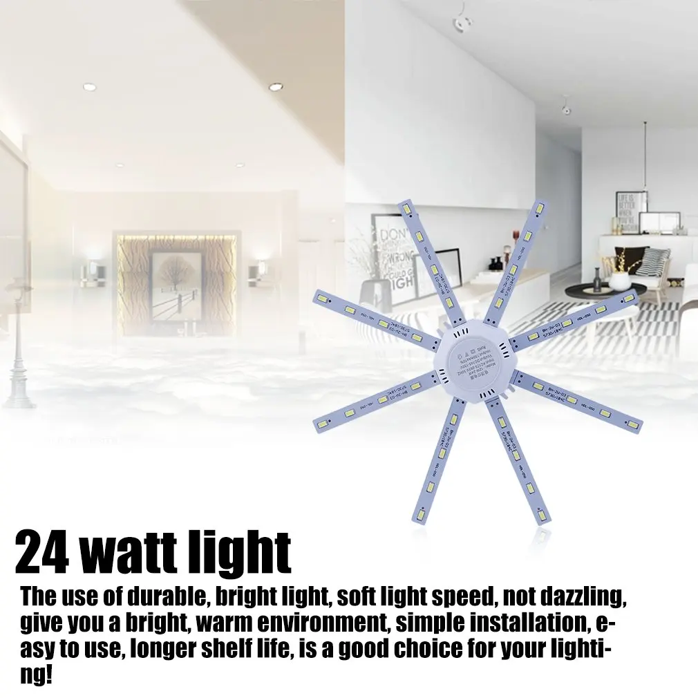 

24W LED Ceiling Lights Home Living Room LED Stripe Ceiling Light @8 JD9 WWO66