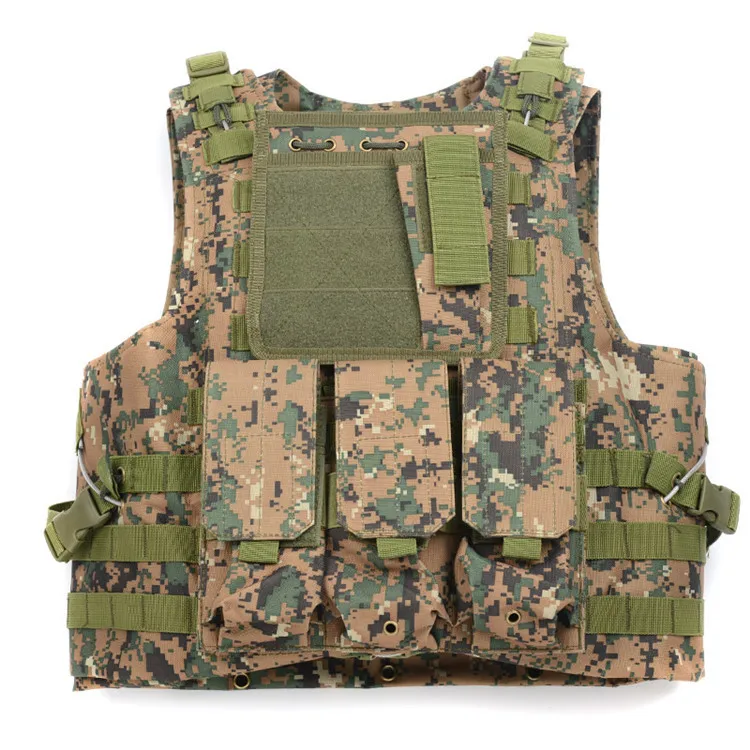 

Military Tactical Vest 800D Oxford Multi Colors Airsoft Paintball Vest US Army Miltary Security Uniform