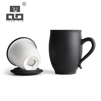 

TANGPIN ceramic tea mugs with filters ceramic coffee teacup porcelain coffee office cup 350ml