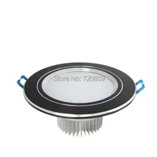 10 шт./лот 3 Вт Матовый акриловый светодиодный светильник высокой мощности встраиваемый потолочный светильник черный 85-265 в