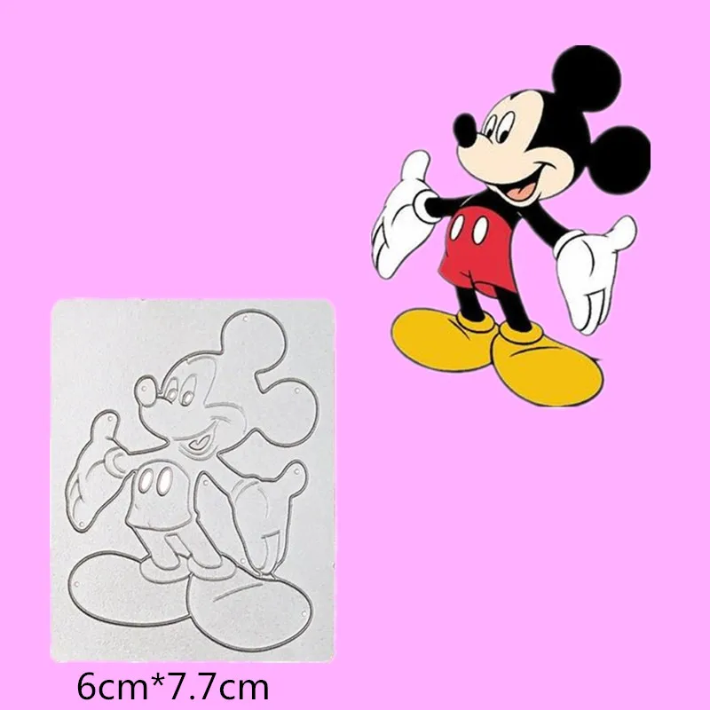 

1PCS lovely Mickey cutting die+2PCS carft Tag embossing folder suit for DIY Scrapbooking/photo album DIY Paper Cards