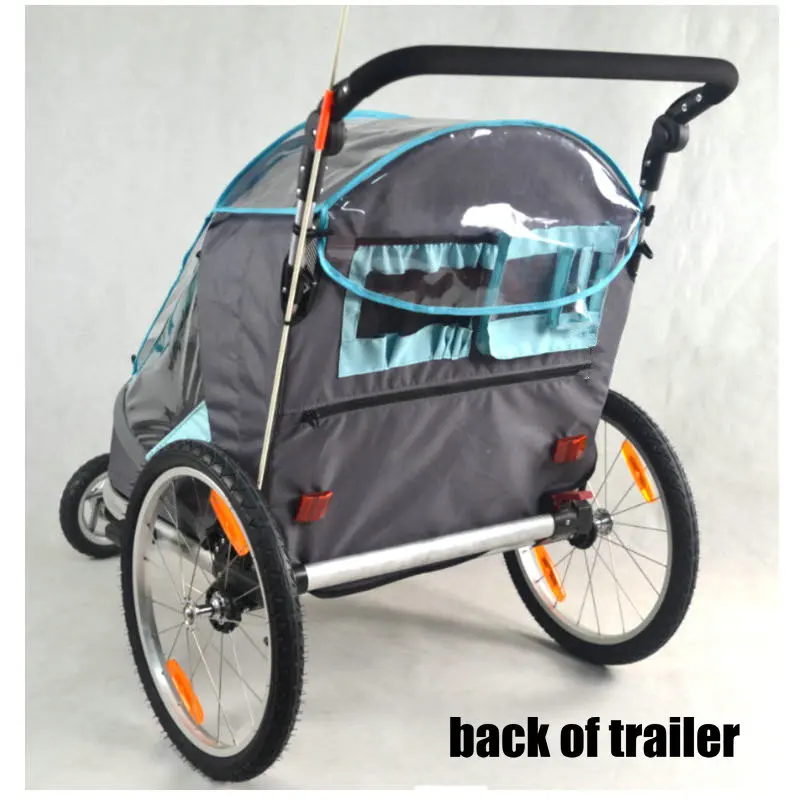 Murah Lipat Sepeda Trailer, anak Jogging Stroller, Combo 2 in 1 Anak Jogger Trailer, bisa tahan 2 anak kereta dorong bayi trailer