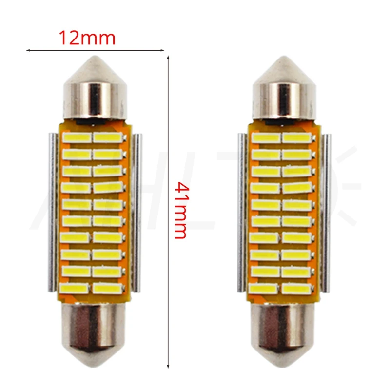 4014 SMD 31 мм 36 мм 39 мм 42 мм C5W C10W Автомобильный светодиодный фестон светильник Canbus без ошибок внутренняя Doom лампа