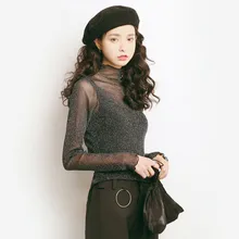 С высоким уровнем на резинке, полностью соответствуют по цвету из перспективность чистая сексуальный топ сезон весна-лето женская футболка с длинным рукавом и платье-майка комплекты A703