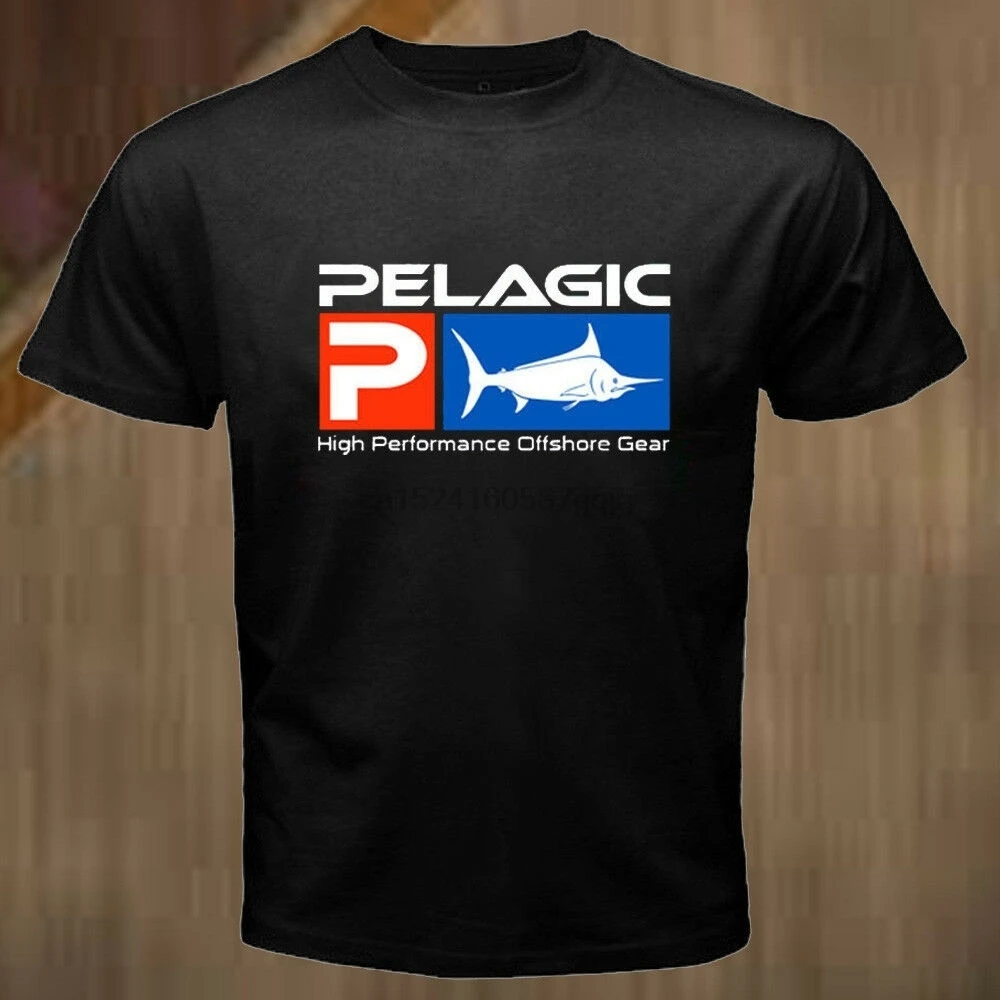 

New Pelagic Gear Fishing Round Neck T-Shirt Short Sleeve Cotton Casual Top