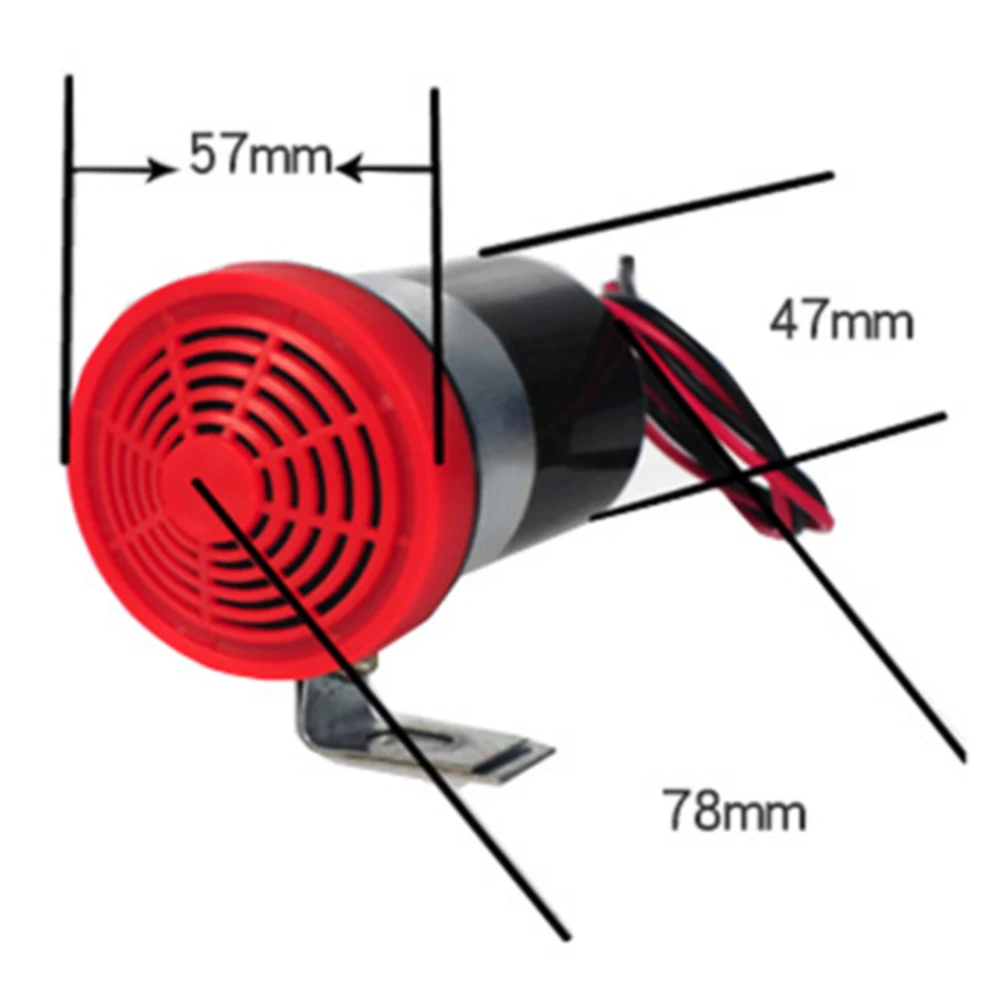 12-24V 105db Динамик зуммер прочный звуковой сигнал Резервное копирование автомобиля Универсальная автомобильная сигнализация заднего хода звуковой сигнал заднего хода Предупреждение Автоматическая сирена предупредить