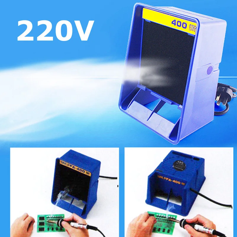 Вытяжной воздушный фильтр вентилятор для пайки практичный синий для удаления дыма абсорбера экстрактор Мода последний подарок