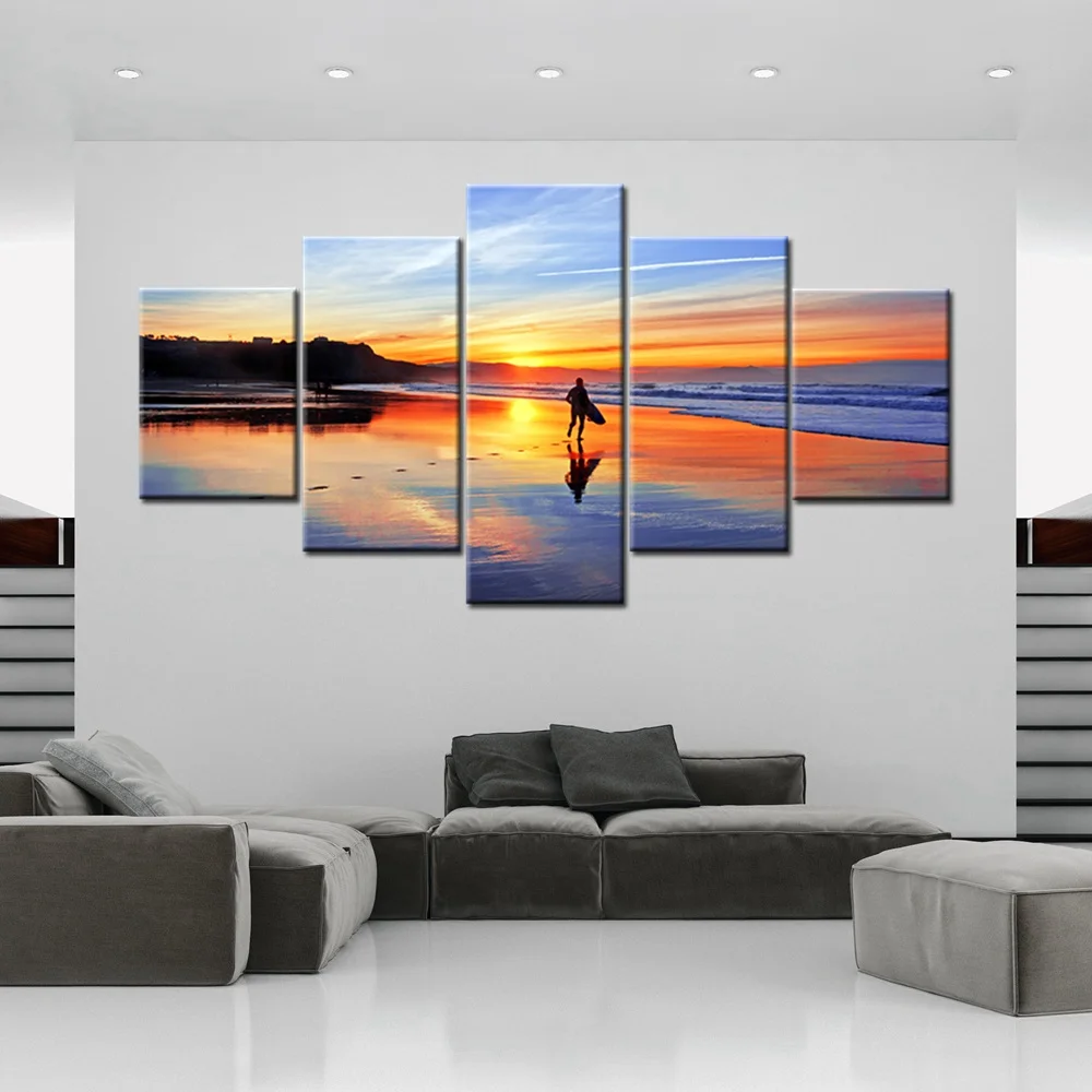 Get Rode Dusk Sunset Wall Art Doek Surfplank Zeegezicht Canvas HD Get Wallpaper Rode Dusk Sunset Wall Art Doek Surfplank Zeegezicht Canvas For Android