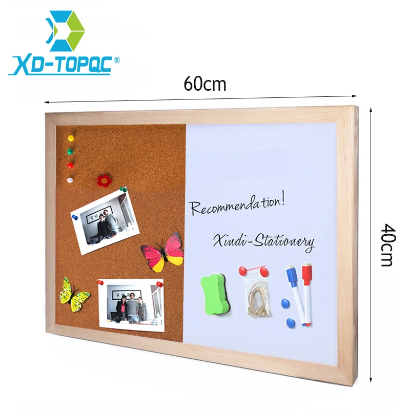 Bois De Pin Combinaison Demi Tableau Blanc Demi Liege Conseil Cuisine Bureau Fournisseur 60 40cm Bullentin Messages Tableaux Decoratif A La Maison Aliexpress