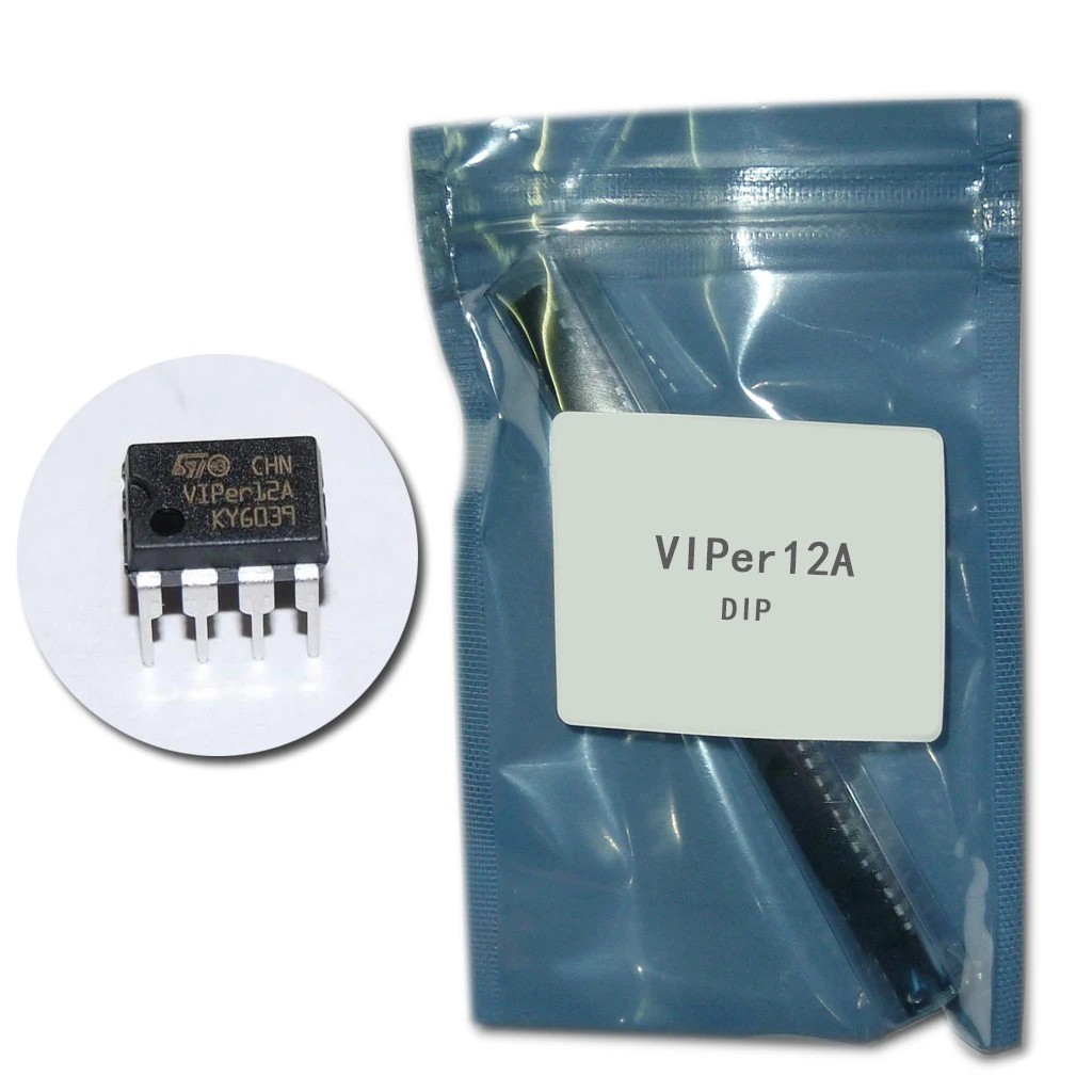 

10PCS VIPER12A DIP8 VIPER12 IC OFFLINE SWIT PWM SMPS new and original