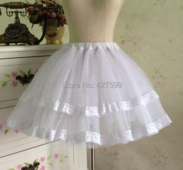 Cute White Lolita Petticoat Women Skirt Lolita Skirtin Skirts from