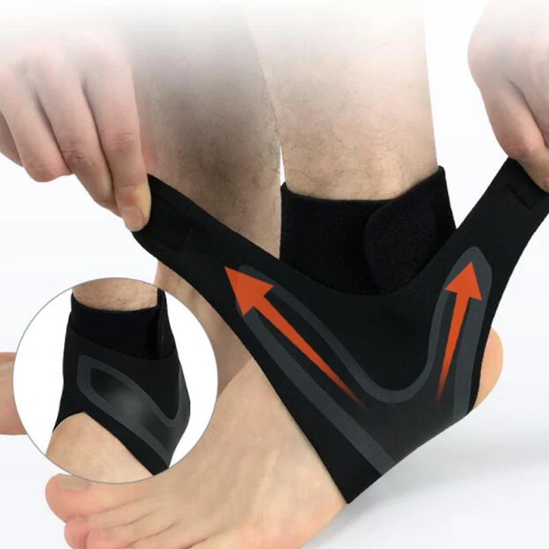 1 шт фиксирующая поддержка лодыжки, эластичность свободный регулировки защиты повязка на ногу, профилактика растяжение Спорт Фитнес