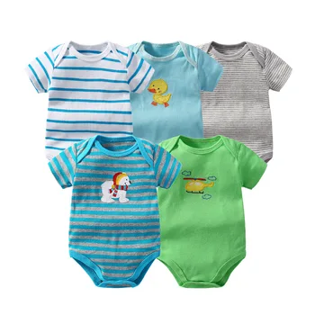 

Lucky seed 5Pcs Baby Rompers Cotton Baby Boy Clothes Summer Baby Girl Clothes Newborn Baby Clothes Roupas Bebe Infant Jumpsuits