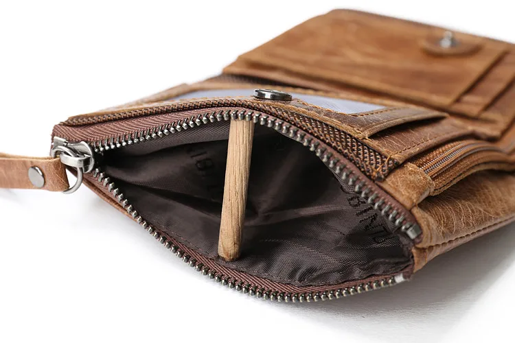GUBINTU мужской кошелек из натуральной кожи Crazy Horse, короткий кошелек для монет, маленькие винтажные кошельки, брендовые высококачественные дизайнерские кошельки carteira