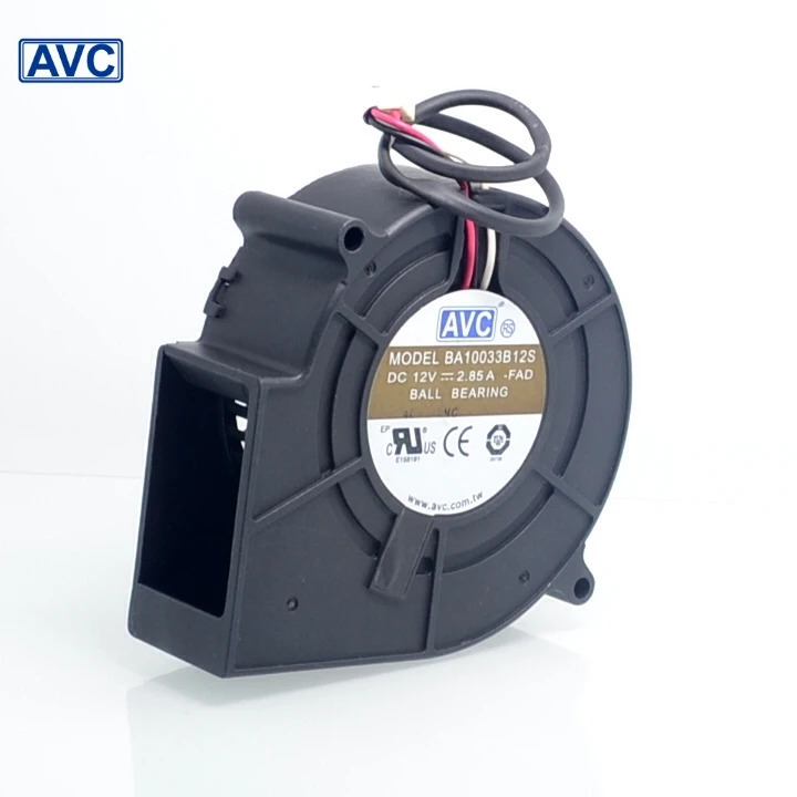 2pcs AVC air blowers BA10033B12S 9CM 9733 97*94*33 DC 12V 2.85A