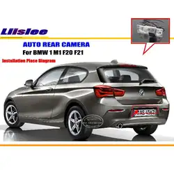 Liislee заднего Камера для BMW 1 M1 F20 F21/назад парковка Камера/HD CCD RCA NTST PAL /номерной знак лампа OEM