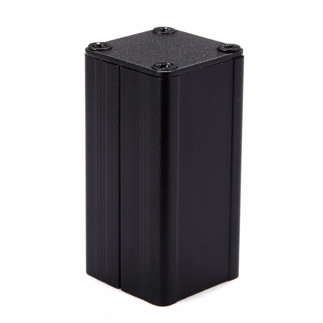 Черный DIY PCB инструмент Электронный проект коробка экструдированный алюминиевый корпус Чехол 50*25*25 мм для удержания печатной платы