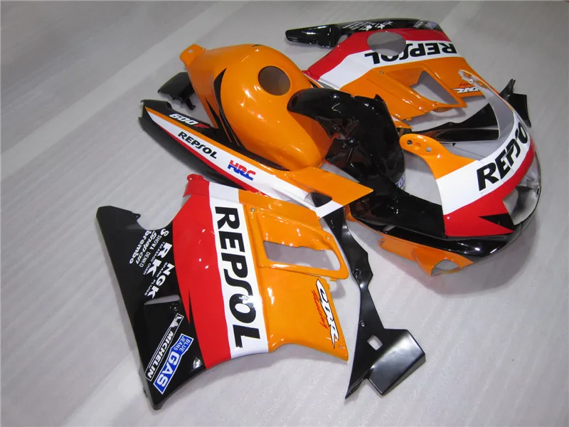 Fullset ABS Обтекатели наборы для Honda Repsol orange 1993 1994 CBR600 F2 1991 1992 CBR 600 F2 92 93 CBR600 F 91 94 обтекатель комплект+ светло-коричневый