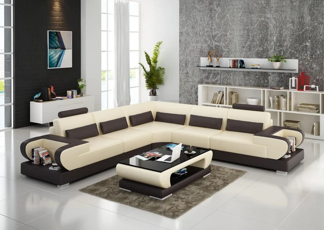 Modular Design Living Room Furniture Geniue Leather Sofa Set G8003B-in ...