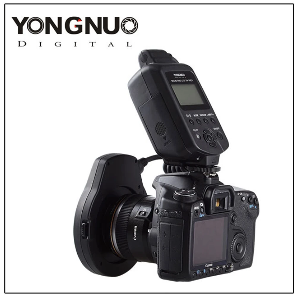 Светодиодная лампа для видеосъемки Yongnuo YN-14EX YN14ex ttl кольцо-вспышка для макросъемки Вспышка Speedlite светильник для Canon 5Ds 5Dsr 760D 5D Mark III 7D 60D 70D 700D 650D 600D