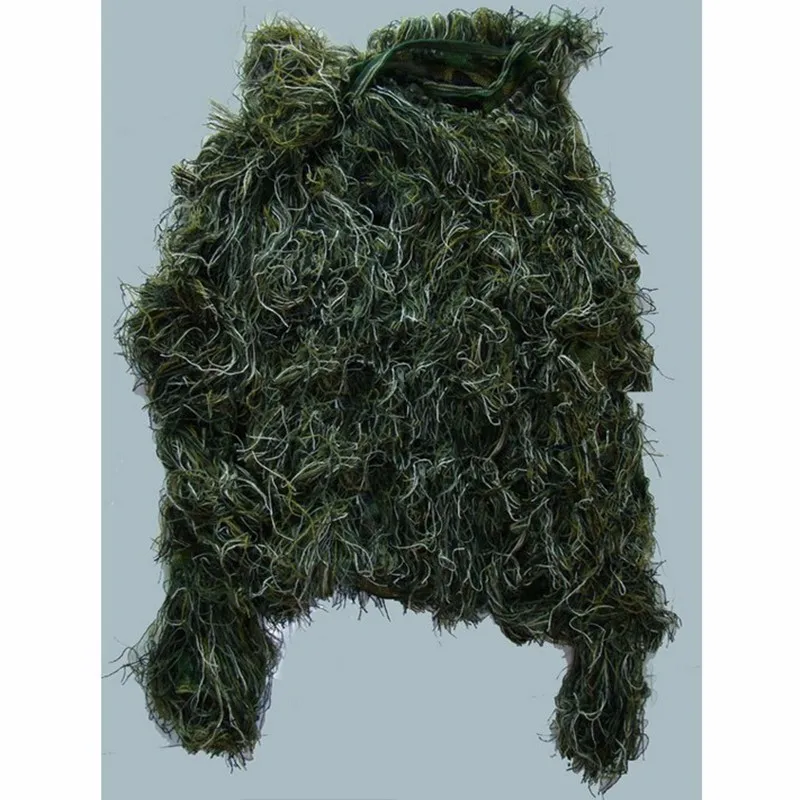 Камуфляжная Ghillie одежда для охоты, камуфляжная теневая ткань, тактический Камуфляжный костюм, 4 вида травы, камуфляжный тент, ткань для Ghillie, костюм