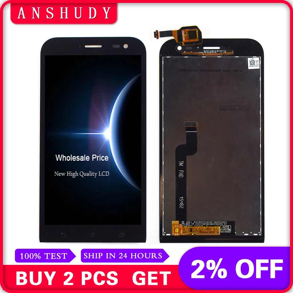 

For Asus ZenFone Zoom ZX551ML Z00XSC Z00XSB Z00 LCD Display Panel Screen Module Monitor + Touch Screen Digitizer Sensor Assembly