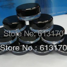 200 шт 3g пластиковая пустая банка для крема косметика для ухода за лицом Контейнер Мини-проба банки прозрачные, для ногтевого дизайна Порошковая банка балка крышка