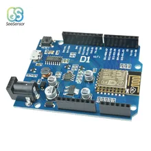 WeMos D1 CH340 CH340G WiFi Development Board ESP8266 ESP-12 ESP-12E Module For Arduino IDE UNO R3 Micro USB ONE 3.3v 5v 1A