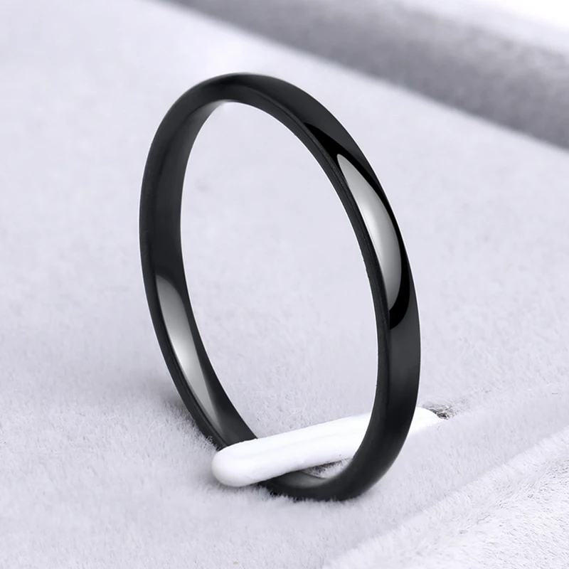 Anti-Allergy Simple Smooth Stainless Steel Ring-3