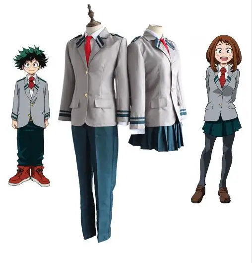 Boku no Hero Academia AsuiTsuyu Yaoyorozu Momo School Uniform My Hero Academia OCHACO URARAKA Midoriya Izuku Cosplay Costume