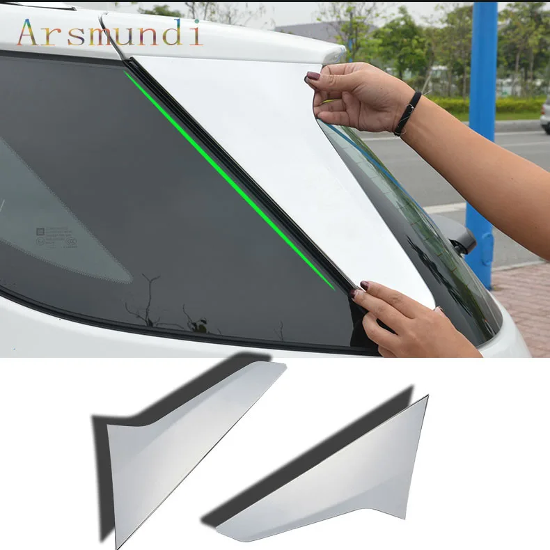 

For Chevrolet Equinox 2017-2018 ABS Chrome Rear Tail Window Pillar Cover trim 2pcs car styling