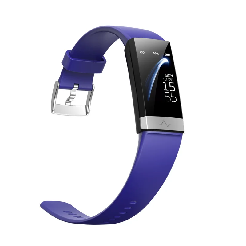  ECG +PPG V19 Smart Bracelet Heart Rate Blood Pressure Oxygen Sleep Monitoring Bluetooth Fitness Tra - 4000003060782