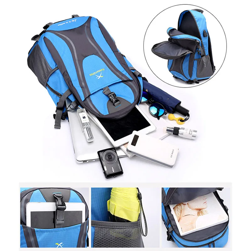 Autumn outdoor sports backpack mountaineering hiking cycling camping rock climbing adventure 55L large capacity travel backpack Autumn outdoor sports backpack mountaineering hiking cycling camping rock climbing adventure 55L large capacity travel backpack