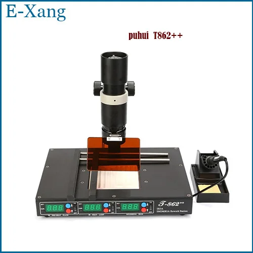 

NEW Authorized PUHUI BGA Rework Station T-862++ IRDA Soldering Welder T862++ Infrared SMT SMD IRDA BGA Welder T862 updated model
