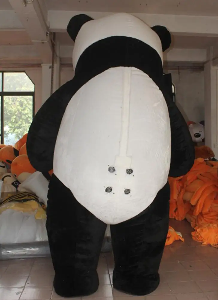 OISK высотой 3 м большой надувной костюм полярного медведя и панды талисмана для взрослых Размеры с приточного воздуха люди могут идти внутри