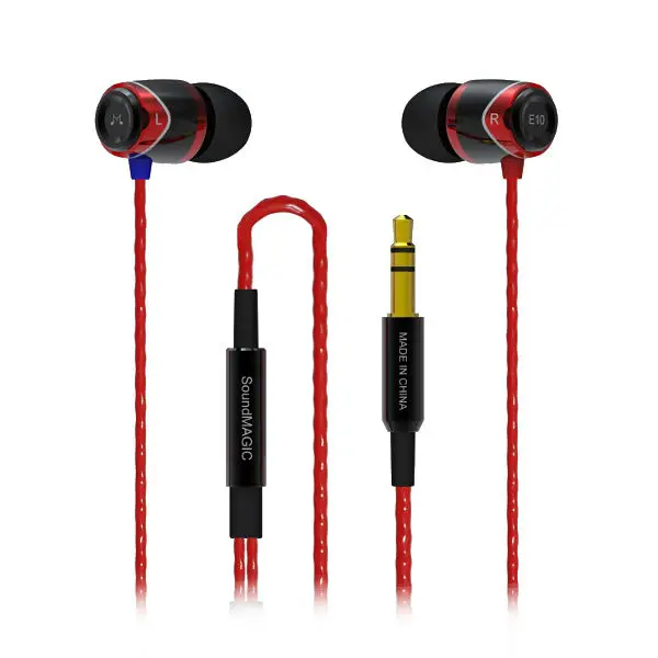 SoundMAGIC-auriculares internos E10, audífonos de sonido, color negro y rojo, Auriculares Aislantes de oído, envío - AliExpress Productos electrónicos