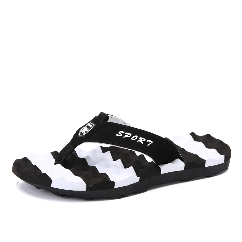 TKN летние пляжные тапочки мужские уличные сандалии легкие нескользящие спортивные сандалии мужская обувь Шлепанцы для серфинга 665 - Цвет: Черный