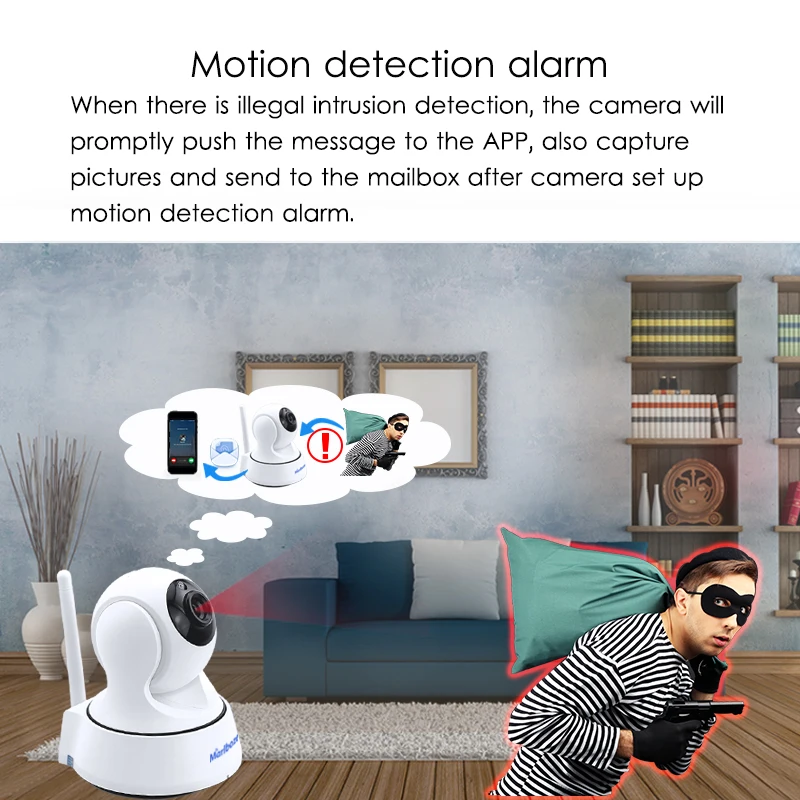  Marlboze 1080P HD Wifi IP Camera Wireless CCTV Home Security Surveillance Camera IR Night Vision Ba - 32812993857