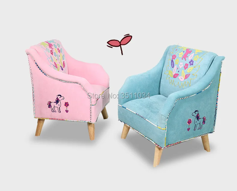 Lovely princess sofa Girl Sofa with Embroidery Patte Comfortable Living  room leisure Bean bag sofa Students/Kids home furniture|Bean Bag Sofas| -  AliExpress